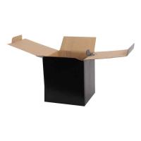 Kilitli Siyah Ofset Kutu 25x24,5x30 cm.