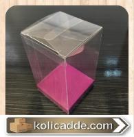 İç Yükselticili 7x7x8 cm. Mor Asetat Kutu