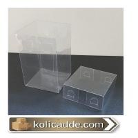 Şeffaf Asetat Kutu 7x7x10 cm.