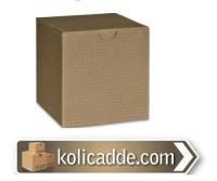 Kilitli karton Kutu 11x11x11 cm.