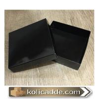 Karton Kapaklı Siyah Kutu 10x10x3 cm Karton Kapaklı Siyah Kutu 10x10x3 cm