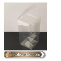Şeffaf Asetatlı Kutu 7x7x14 cm Otomatik Şeffaf Asetatlı Kutu 7x7x14 cm Otomatik