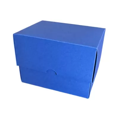 Kalın Karton Kapaklı Kutu 13x10x6 cm. Lacivert