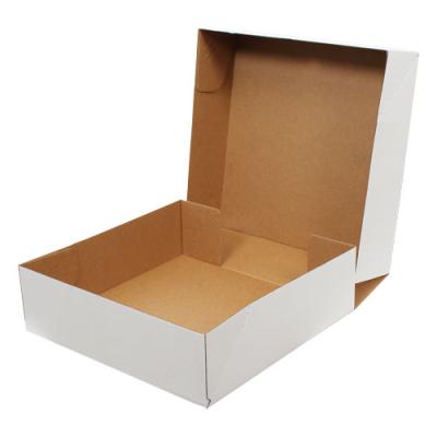 Kilitli Beyaz Karton Kutu 41x32x22 cm.-KoliCadde