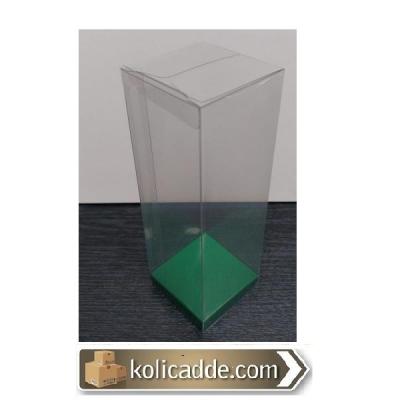 Altı Yeşil İç Yükseltici Üstü Asetat Kapak 5x5x15 cm