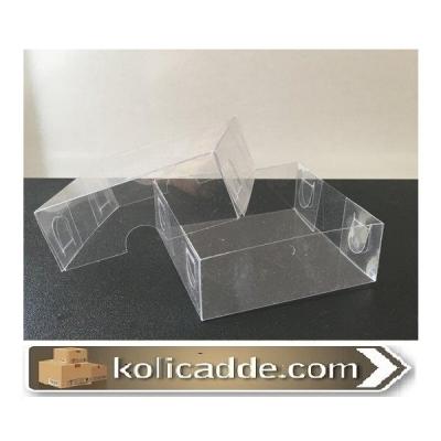 Asetat Kapaklı Asetat Kutu 6x6x3,5 cm. Ölçülü-KoliCadde