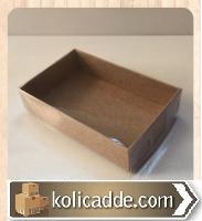 Asetat Kapaklı Kraft Karton Kutu 6x16x2,5 cm.