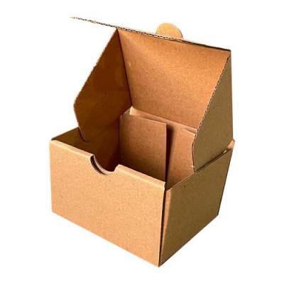 Kilitli Kraft Karton Kutu 9x7,5x5,5 cm.