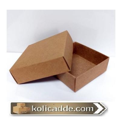 Kraft Komple Karton Kutu 6x6x2.5 cm-KoliCadde