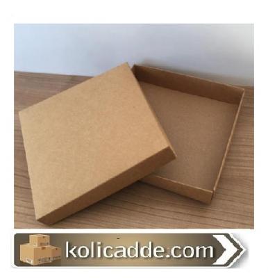 Komple Karton Kutu Kraft 15x15x3 cm