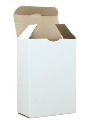 Beyaz Otomatik Kilitli Karton Kutu 14x14x4,5 cm.-KoliCadde