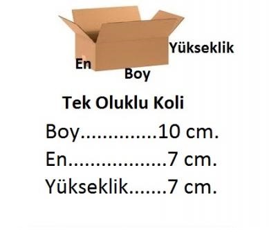 Küçük Karton Kutu 10x7x7 cm.