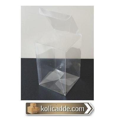 Otomatik Kapaklı Asetat Kutu 8x8x12 cm.-KoliCadde